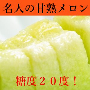 名人,完熟メロン,糖度２０度